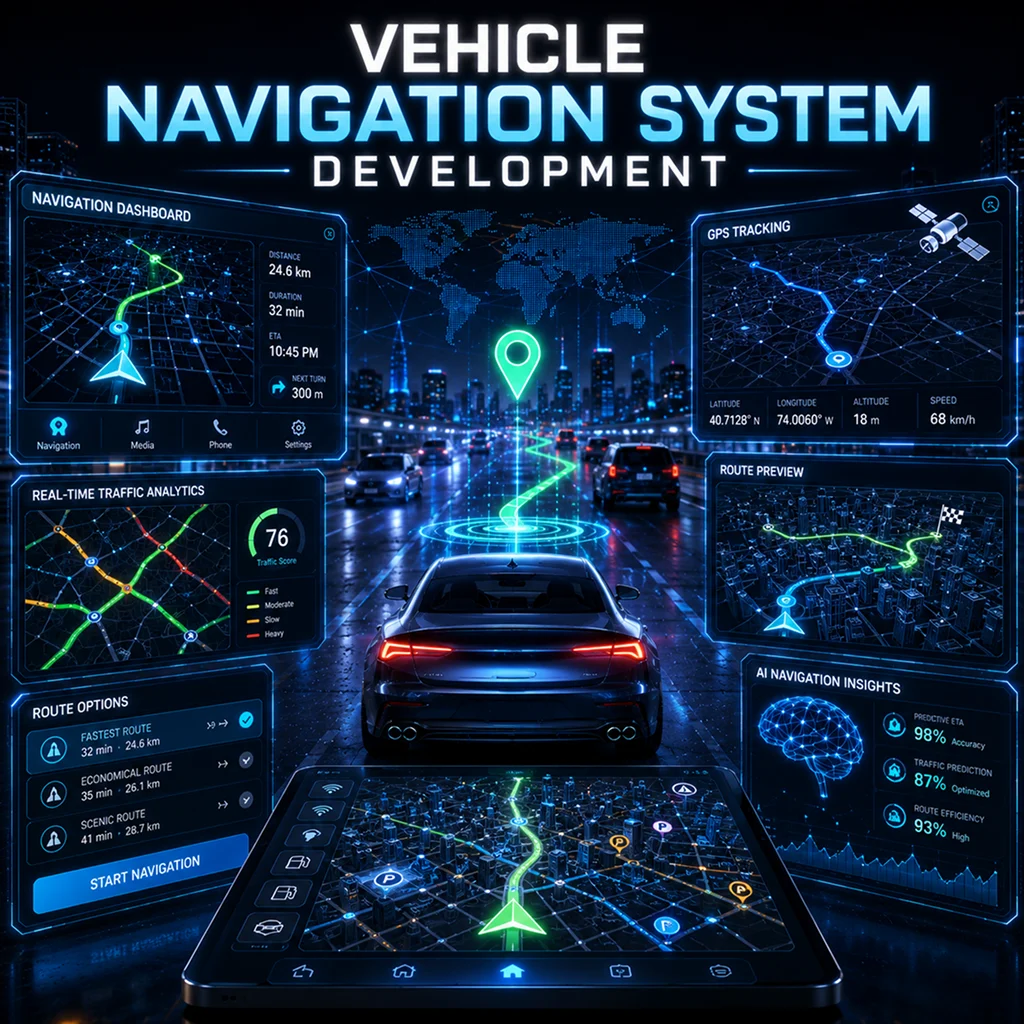 Vehicle navigation software development services